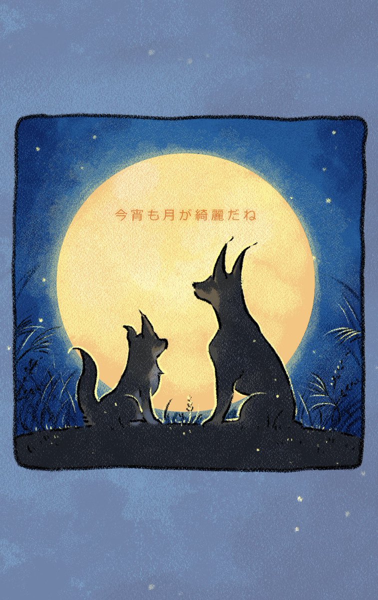 今宵も月が綺麗ですね🌕 