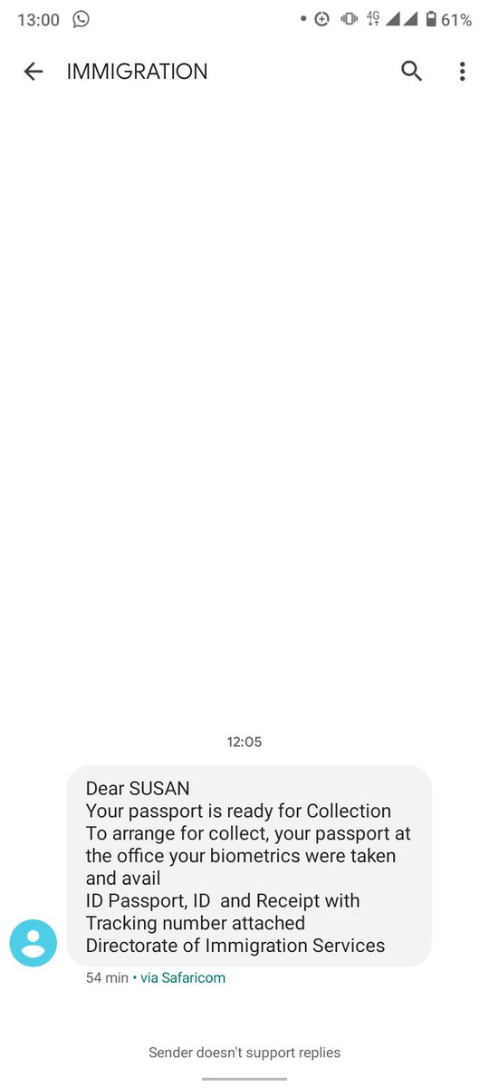 SuezEdith's tweet photo. @C_ServicesKE @JuliusKBitok @InteriorKE @ImmigrationDept @NRBKitambulisho @crs_kenya Is this a legit message from you guys? https://t.co/IiALNZCflM