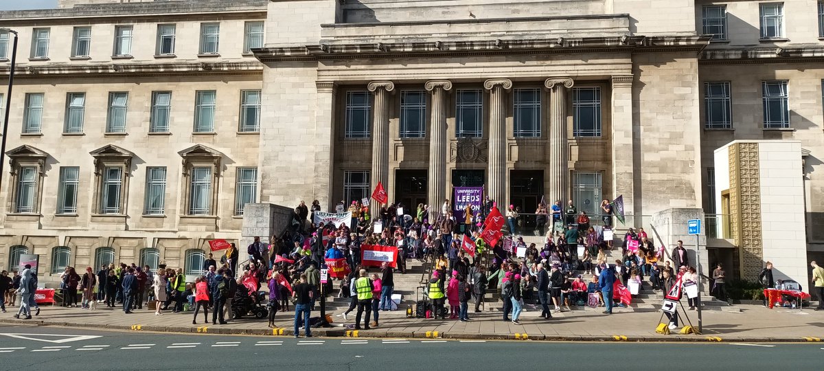 University of Leeds Unite (@leedsuniunite) on Twitter photo A mighty crowd at <a href="/UniversityLeeds/">University of Leeds</a> demanding fair pay, decent working conditions and respect for employees!
<a href="/leedsucu/">Leeds University UCU</a>
<a href="/UoLUnison/">LeedsUniUnison</a>
<a href="/UniteNEYH/">Unite - North East, Yorkshire and Humber</a>
<a href="/SSSLeeds/">Leeds Student Staff Solidarity</a>
<a href="/unitecomleeds/">Unite Community Leeds, Wakefield & York</a> A mighty crowd at <a href="/UniversityLeeds/">University of Leeds</a> demanding fair pay, decent working conditions and respect for employees!
<a href="/leedsucu/">Leeds University UCU</a>
<a href="/UoLUnison/">LeedsUniUnison</a>
<a href="/UniteNEYH/">Unite - North East, Yorkshire and Humber</a>
<a href="/SSSLeeds/">Leeds Student Staff Solidarity</a>
<a href="/unitecomleeds/">Unite Community Leeds, Wakefield & York</a>