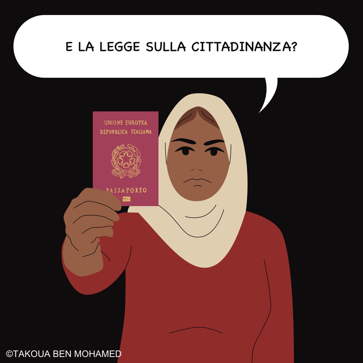 Confronti_CNT's tweet photo. Scopri l'illustrazione di @TakouaBM su Confronti di settembre!  👉 Lo trovi qui: https://t.co/VfFjzxpNfr 

#cittadinanza #humanrights #illustration #art #artwork #arte #digitalpainting #picoftheday #comics #graphicdesign #graphicjournalism https://t.co/xZf9EINRlr