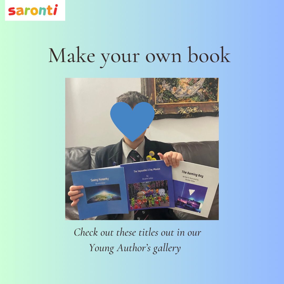 A trio of amazing books by one of our Young Authors. saronti.com/product/child-… #printmybook