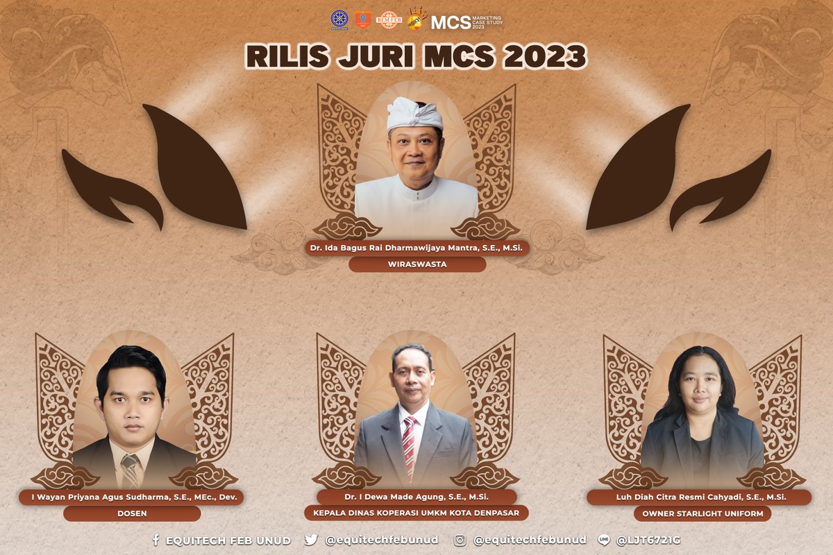 equitechfebunud's tweet photo. [RILIS JURI MARKETING CASE STUDY]

Halo, Wirausaha Muda Indonesia!

Yuk, kenalan dengan para juri MCS yang sangat luar biasa! 🤩

https://t.co/Pz83tgP8pz https://t.co/Y8JsiOICej