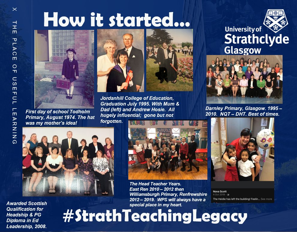 StrathEDU's tweet photo. A wonderful addition to our #StrathTeachingLegacy stories on the lead up to #WorldTeacherDay: Nova Scott @NovaLauderScott. Nova is our Course Leader for Into Headship and her expertise lie in all things Educational Leadership. Read her story here... https://t.co/agzPCt2MBO