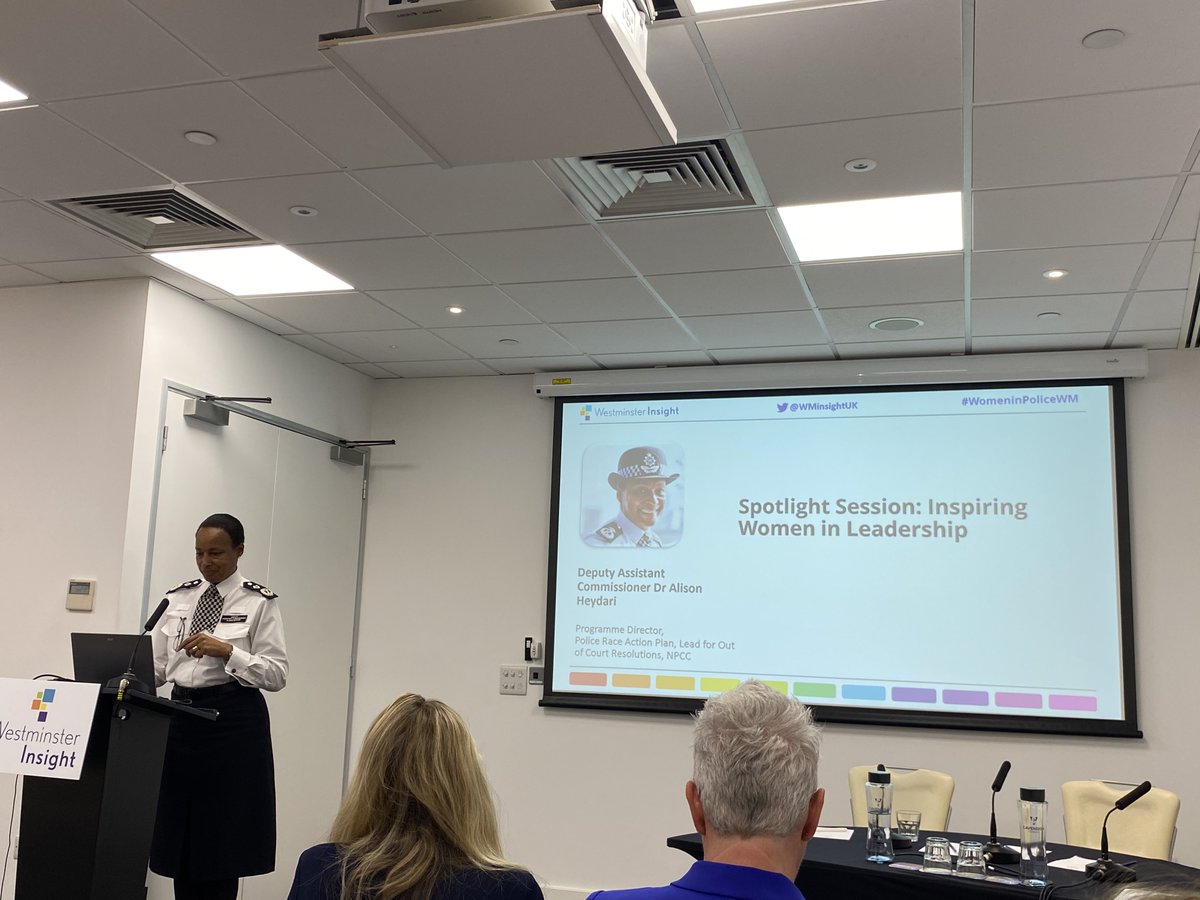 Hearing from Deputy Assistant Commissioner Dr Alison Heydari @WiP2023 on leadership and @PoliceRaceActionPlan