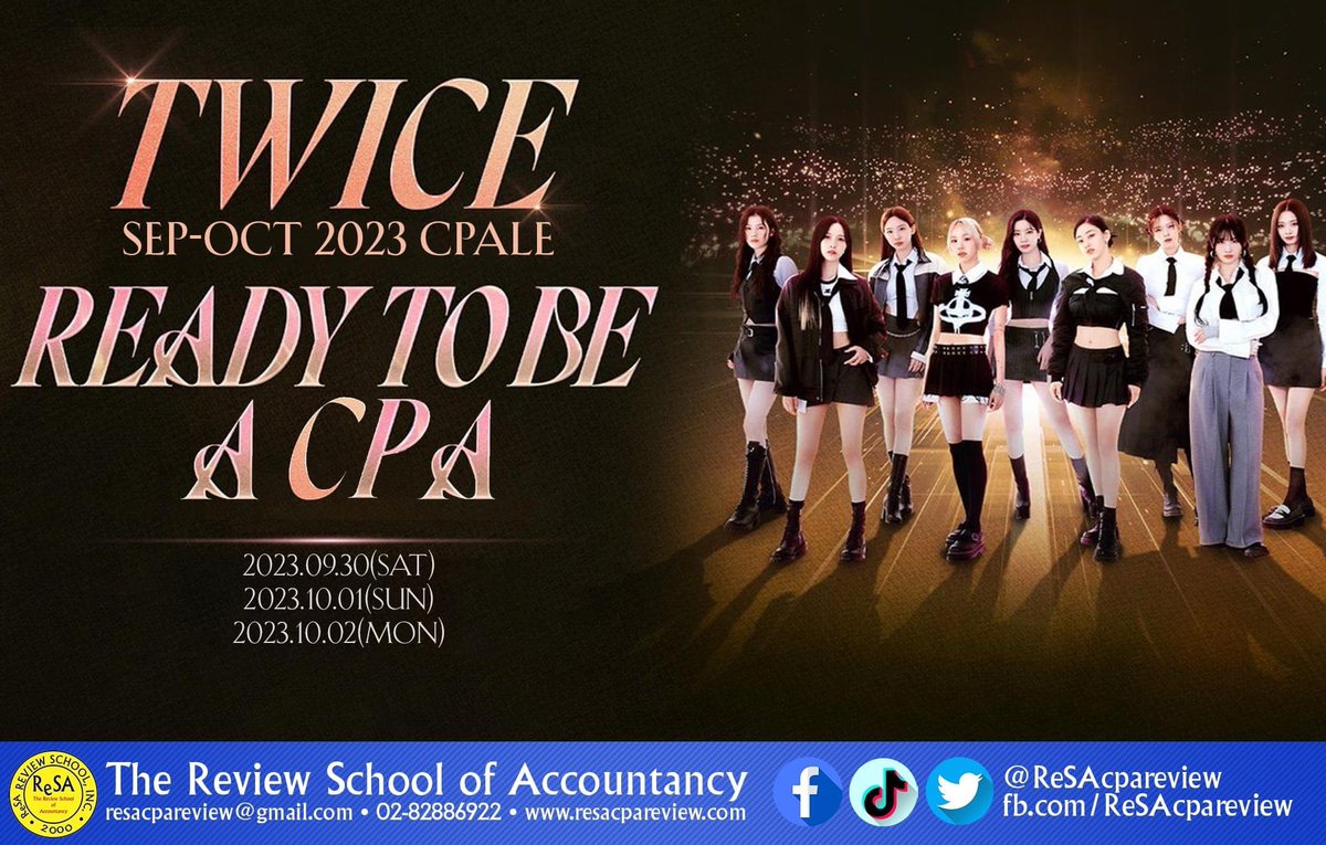 ReSAcpareview's tweet photo. Gear up and cheer up, CPA! I know you got the feels to pass the CPALE! You're an icon, you're fancy, and you're brave! All the best of luck, knowledge, and wisdom, ReSApeeps! https://t.co/q0U7oJ4wbH