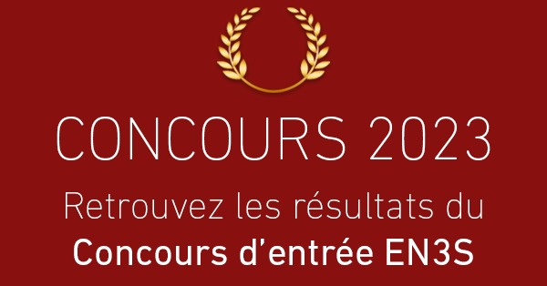 EN3S_officiel's tweet photo. #ConcoursEN3S
Les #résultats du #concours d'entrée #EN3S 2023 sont en ligne !
FĂ©licitations Ă tous, et rendez-vous en Janvier đ
https://t.co/MshfakKufx https://t.co/JyHygJ8fJj