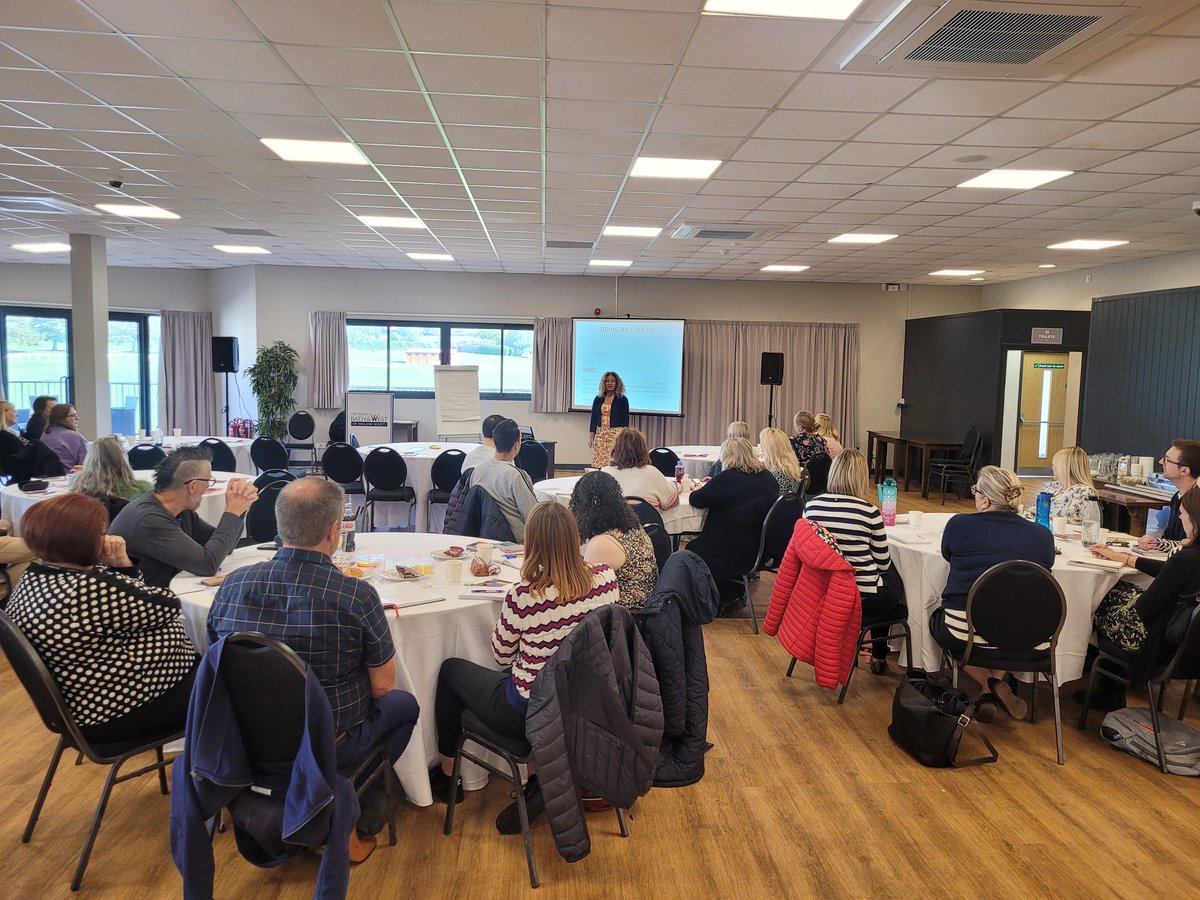 Our Senior Leaders now have the pleasure of listening to @AlisonKriel about authenticity - 'If we are authentic, we give permission to others to be authentic too' #BathWellsTrust #BestWeCanBe