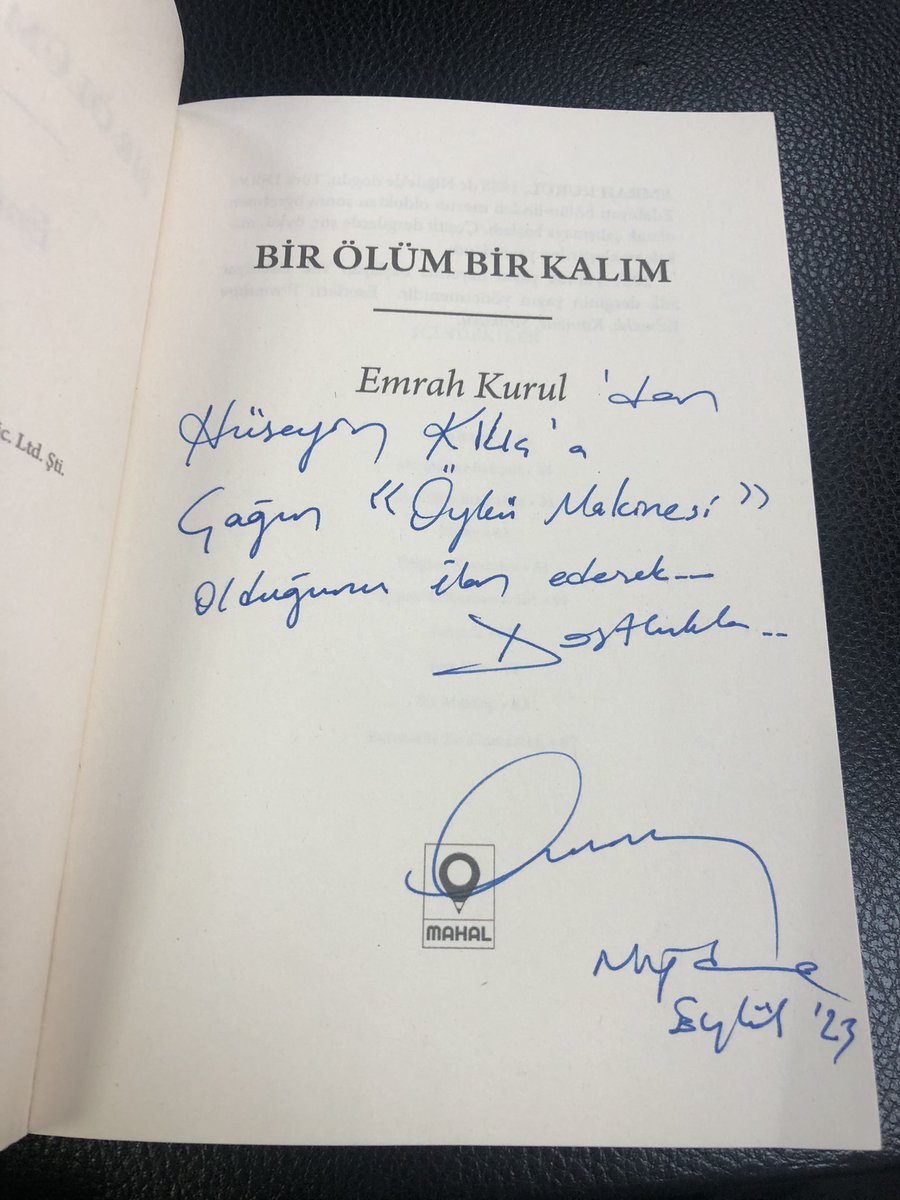 Güne hem imzalı hem övgülü kargoyla başlamak :)) 🎊🎊🎊