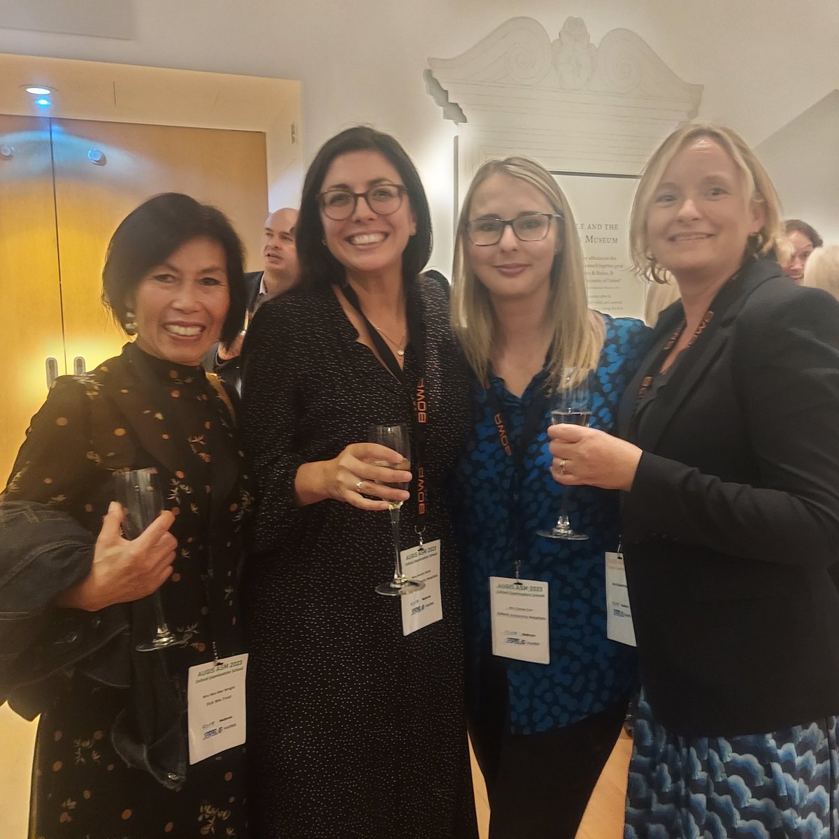 ClarisaSurgeon's tweet photo. AUGIS drinks at the majestic Ashmolean museum! World class UGI nurses, CNS and dieticians that I have had the honour and privilege to work with! @OxfordUpperGI @maynard_nick @mrrichowen @JessBudd2 @LizWardRD #AUGIS2023 https://t.co/RoBT5hw2cD