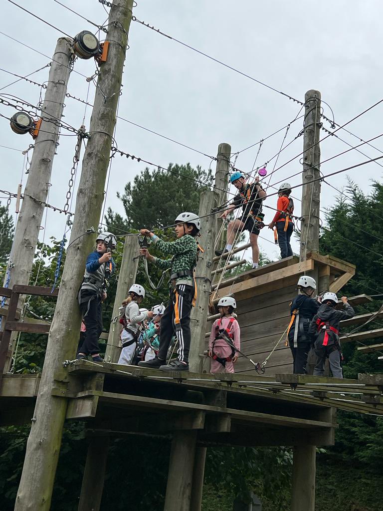 stjohnscen20's tweet image. We’ve had a great time, testing our limits, in the trees on our Year5 residential #ChallengeZone