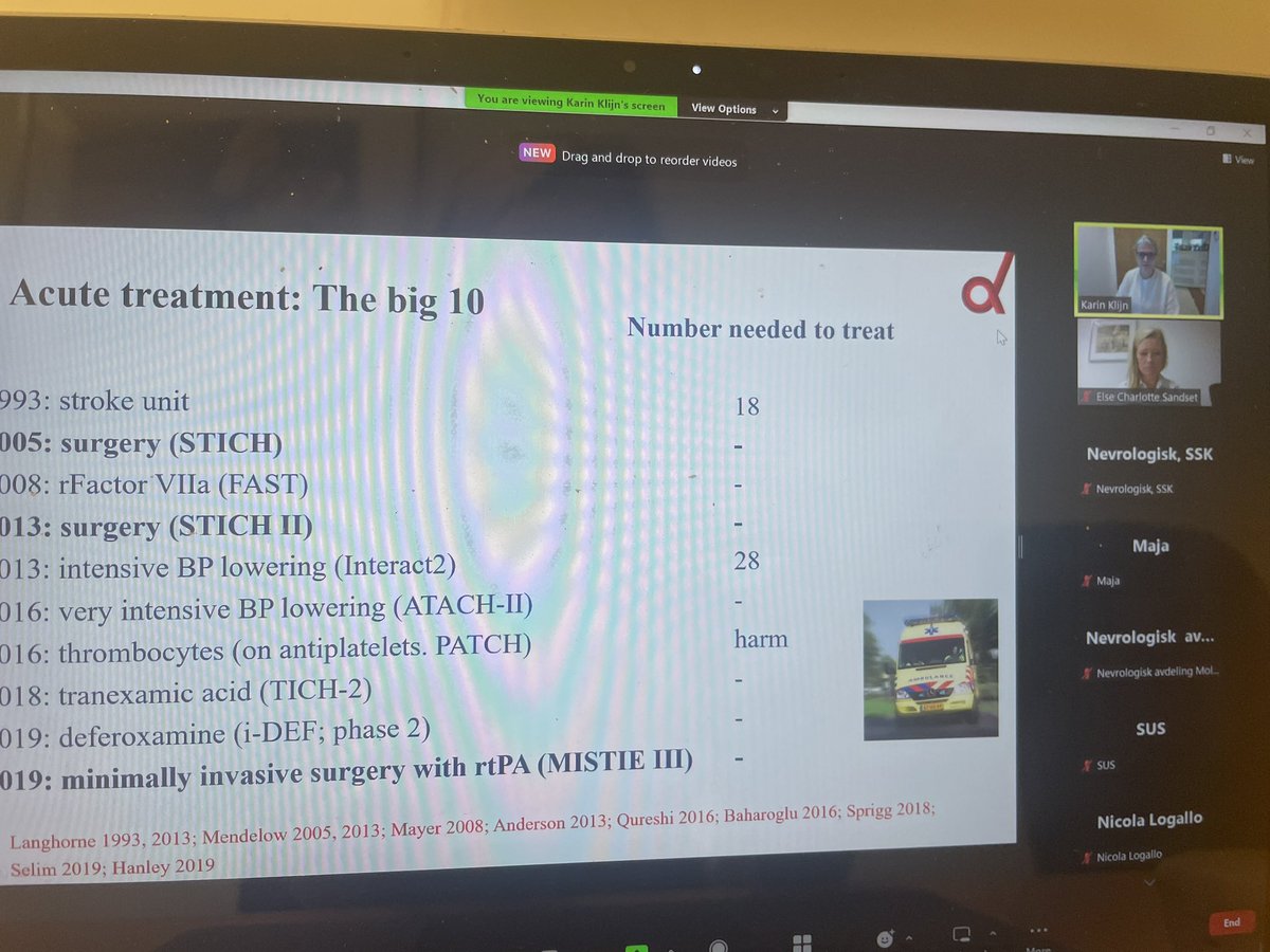 ECSandset's tweet photo. Oslo International Friday gather the Norwegian Stroke Community. Today Professor Karin Klijn is talking about treatment for acute ICH focusing on minimal invasive surgery. @nevrologi @Oslounivsykehus @FOU_Nevroklin #OSTIF https://t.co/TCnXQ5NXGg