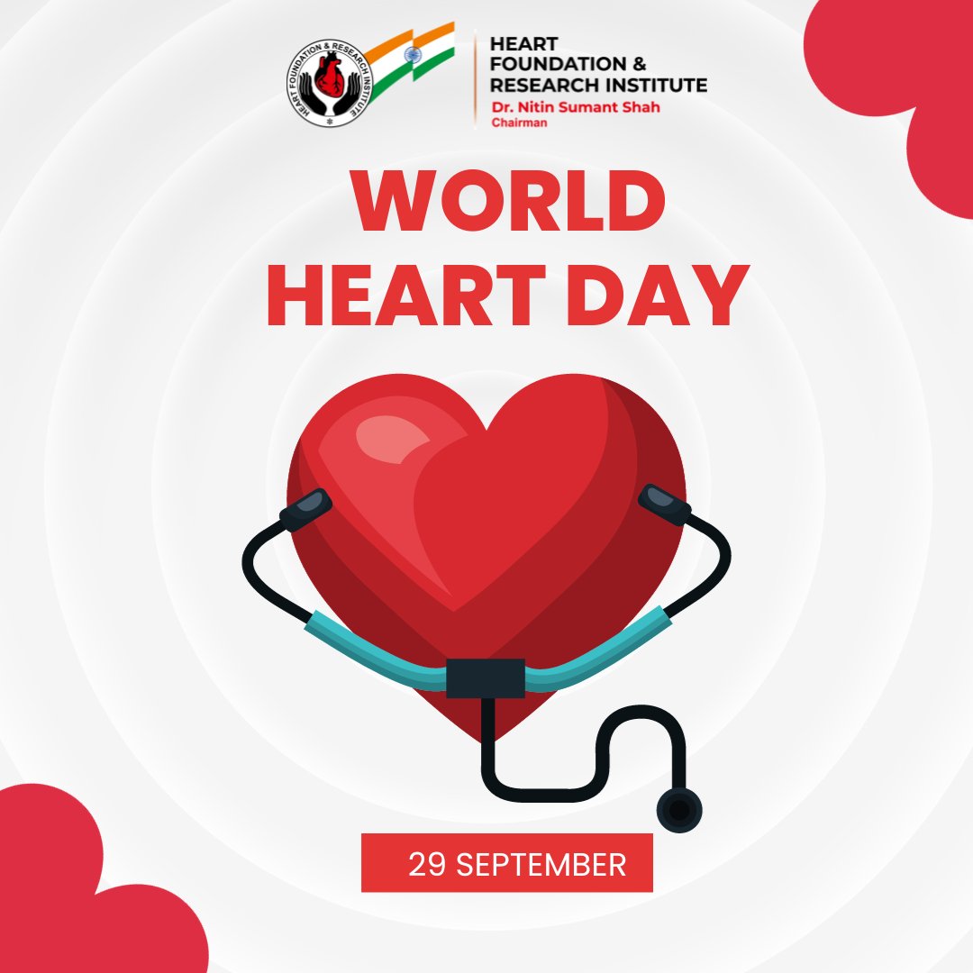 'Listen to your heart ❤️ on #WorldHeartDay and make every beat count. Take steps towards a healthier heart and a happier life! 💪🏼 #heartfoundation #HFri #helpingothers #heartfoundatinandresearchinstitute #ngo #support #philanthropy #health