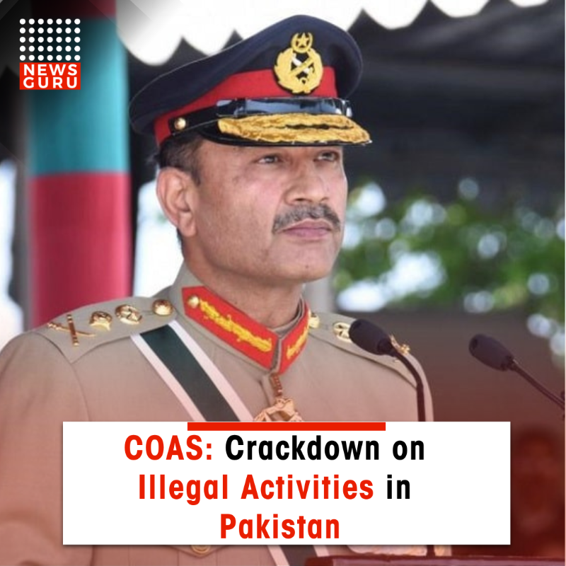 Chief of Army Staff (COAS) General Syed Asim Munir reaffirmed Pakistan's commitment to cracking down on a spectrum of illegal activities during a meeting of the Provincial Apex Committee in Lahore. 

Read more: newsguru.pk/coas-crackdown…
#NewsGuru #COAS #illegalactivity #Pakistan