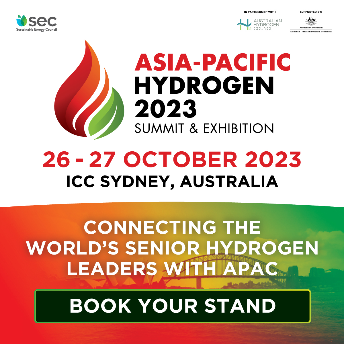 JapanNrg's tweet photo. Japan NRG is happy to announce that Asia Pacific Hydrogen J 2023 will take place at 26 and 27 October 2023 at the ICC in Sydney, Australia.

Find out more :
🎟 Ticket: https://t.co/U8q57pUmyv
📍 Stand: https://t.co/sVcBuF1Tf0
📕 Brochure: https://t.co/vouLjG3eUV https://t.co/4ykNb2Czf3