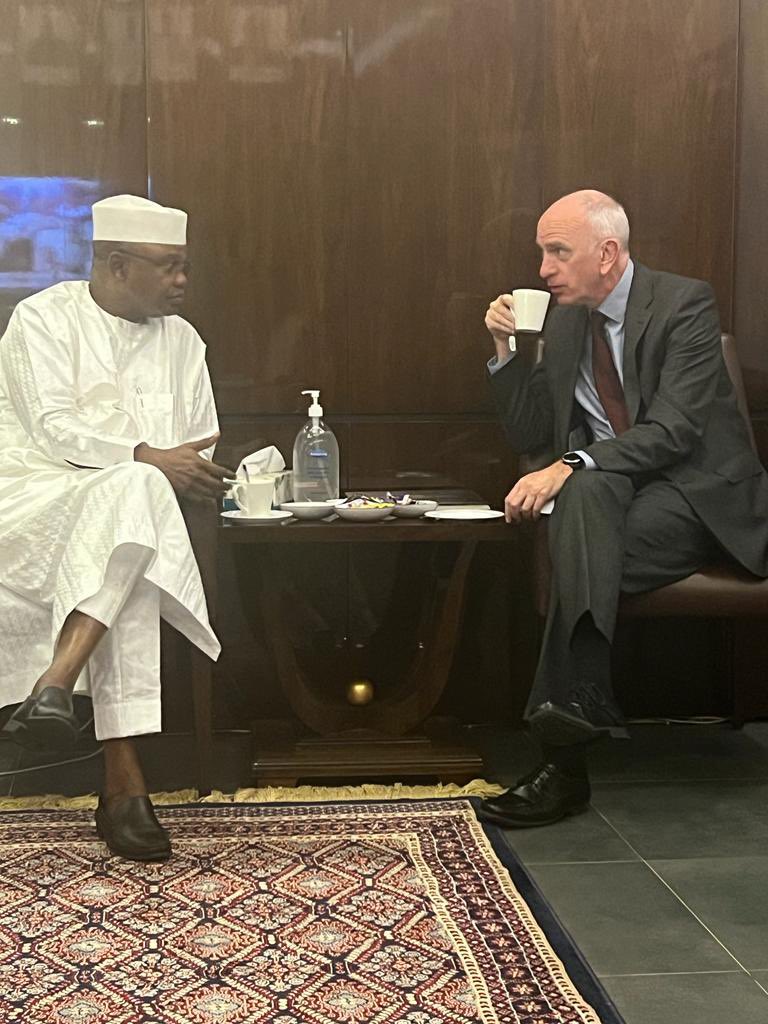 SenKaura's tweet photo. Yesterday, I received the Chairman of Liverpool Free Port, UK Mr Thomas O’Brien at OGFZA office in Abuja, where we had interactions on areas of collaboration and cooperation. https://t.co/srKIwnJd0D