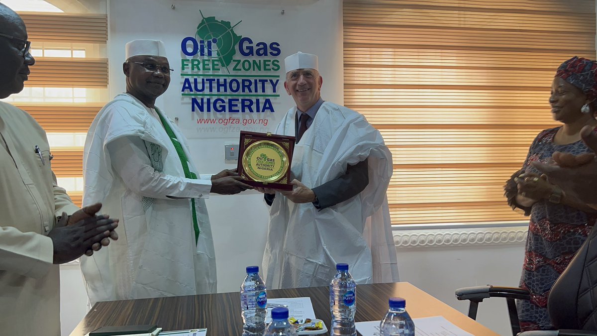 SenKaura's tweet photo. Yesterday, I received the Chairman of Liverpool Free Port, UK Mr Thomas O’Brien at OGFZA office in Abuja, where we had interactions on areas of collaboration and cooperation. https://t.co/srKIwnJd0D
