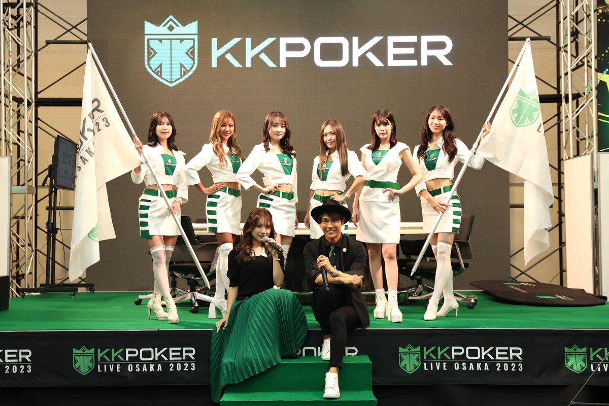 KKLIVEJAPAN's tweet photo. 🟢KKPOKER LIVE OSAKA 2023🟢  

今回のKKPOKER LIVEのMCを担当するのは、 

 黒髪のリリーさん（@kurokami_Lily） 
大橋大記さん（@daiki46011538） 

のお二人が盛り上げてくれます！
 お二人のTwitterもチェック！🏃‍♀️  

＃KKLIVE2023 https://t.co/PEvxNiUMCX