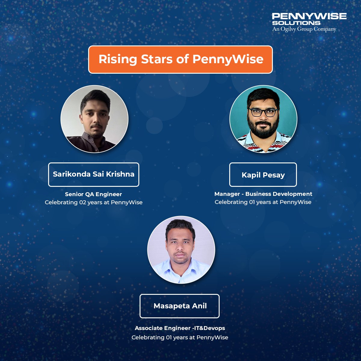 Today, we celebrate the work anniversaries of our incredible team! 
 
Join us in raising a toast to our shining stars as we commemorate their work anniversaries!
 
 #PennyWise #PennyWiseSolutions #WorkAnniversary #CelebratingSuccess #Anniversary #Teamwork
