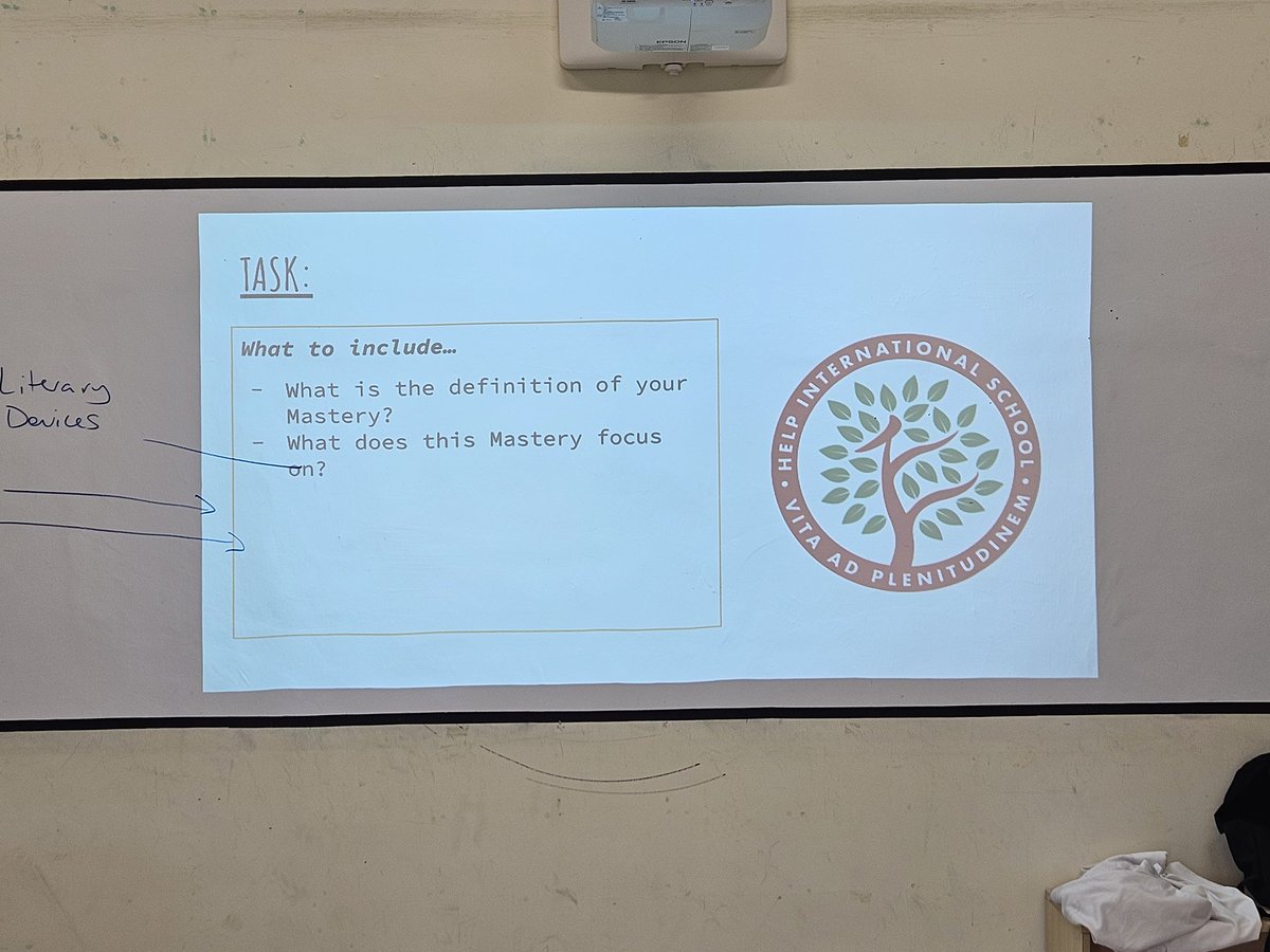 HISEnglish's tweet image. Ms Errin shared how to integrate masteries in our English classes and we had a look at wonderful posters they created! #masteries #HIS_learning