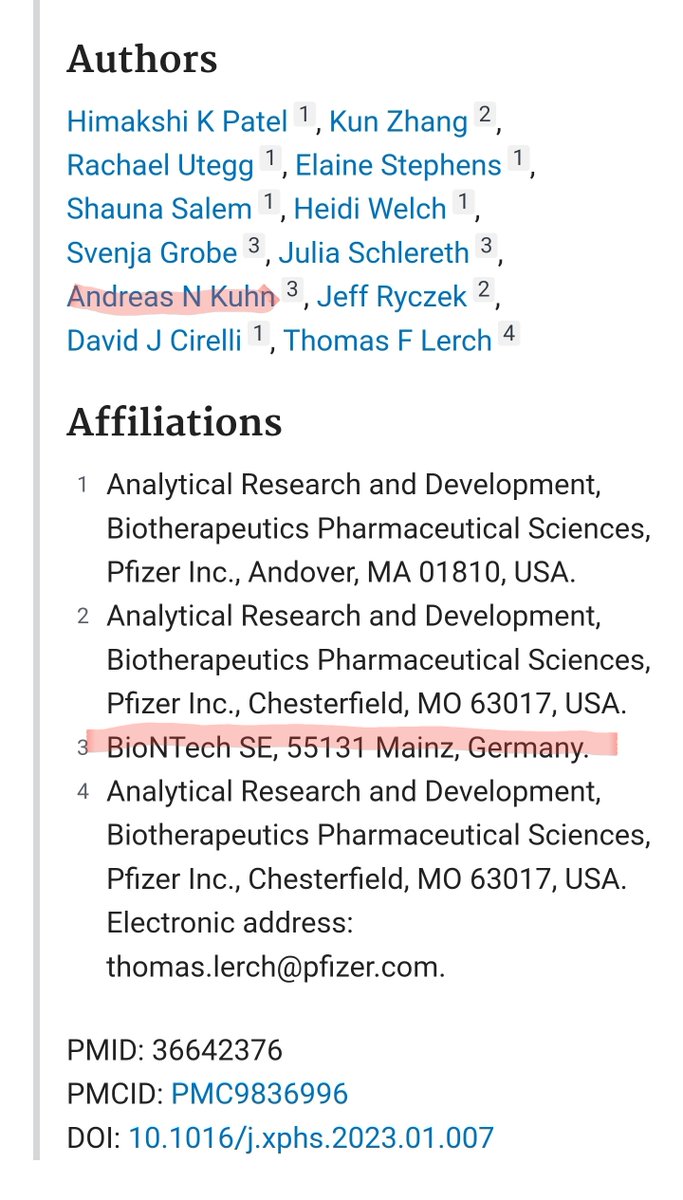 53v3n0fn1n3's tweet image. As coauther he sure would have a responsibility. 

The paper is linked above. The data and blots were first published by EMA review Filip Josephson in Jan 2023 and raised the #blotgate in addition to #humpgate and #TGAgate @Jikkyleaks 

Klaus Cichutek once said: 
"We are EMA"