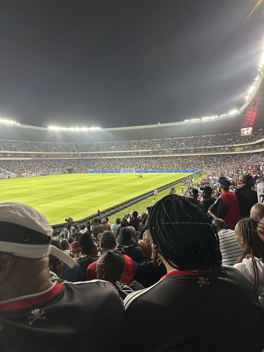 The 12th man. 🤭 Orlando Pirates Football Club supporters ❤️ #OnceAlways #UpTheBucs