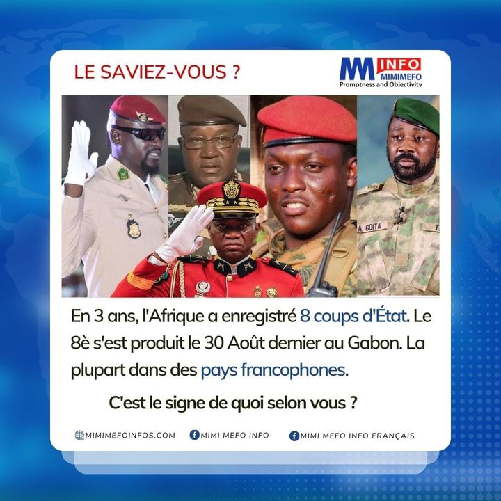 MimiMefoInfo's tweet photo. Le rรจgne des coups d'Etats?
https://t.co/s4gIPp6Rgb
#PoliticalCrisis #PowerStruggle #Democracy #Dictatorship #GovernmentOverthrow #CivilUnrest #PoliticalInstability #PeacefulTransition #Africa #News https://t.co/M6xO6dZBdx