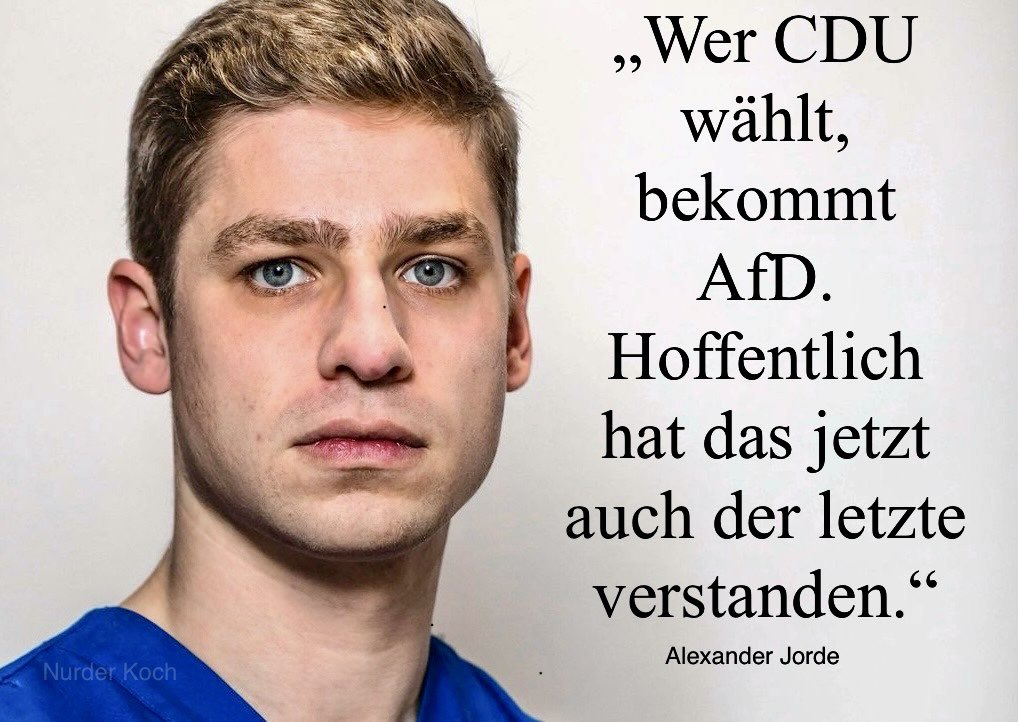 Guten Morgen liebe Nachbarinnen und Nachbarn! Das, was Alexander sagt!
!B