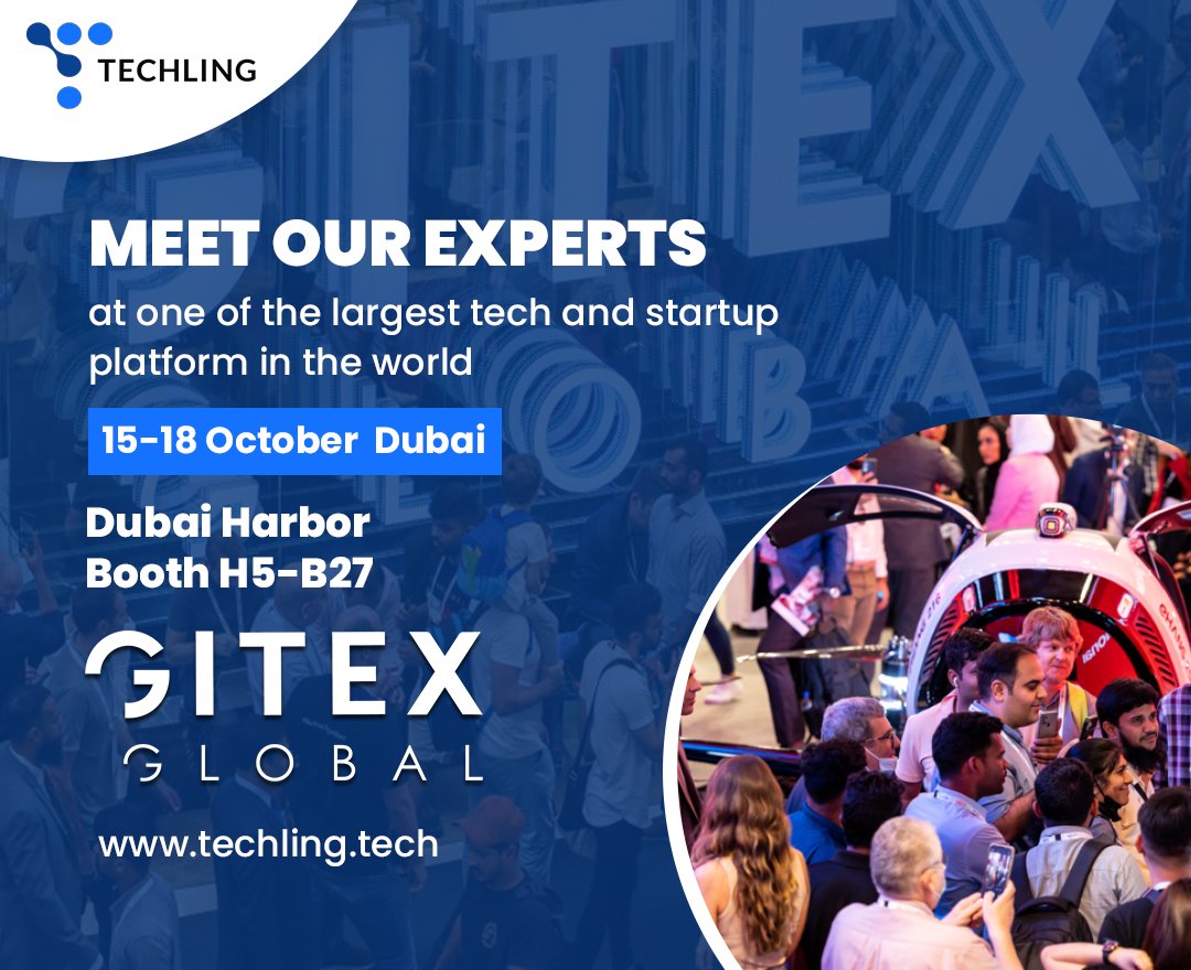 techling_pvt's tweet image. Exciting News!
Techling is thrilled to be part of GITEX 2023! 🌐🚀 Join us from October 15-18 to explore cutting-edge tech and innovations. Stay tuned for updates! 💡
.
.
#Techling #GITEX2023 #TechInnovation