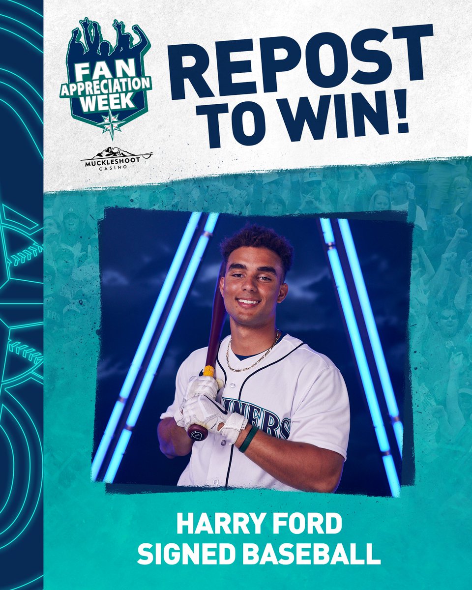 ⚾️ REPOST TO WIN ⚾️ It’s another chance to win for Fan Appreciation Week... Repost this for a chance to snag an autographed baseball from @harry_ford! #SeaUsRise