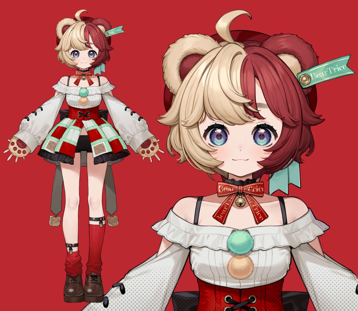youcapriccio's tweet photo. バンダイナムコミュージックライブ 
MEWLIVE所属の
「熊乃ベアトリーチェ(@KumanoBearTrice)」ちゃんのキャラクターデザインを担当させていただきました🧸

是非応援よろしくお願いします🧸https://t.co/B2nwJ9hYNo

#べあとりあーと https://t.co/S4WgCMzM8k