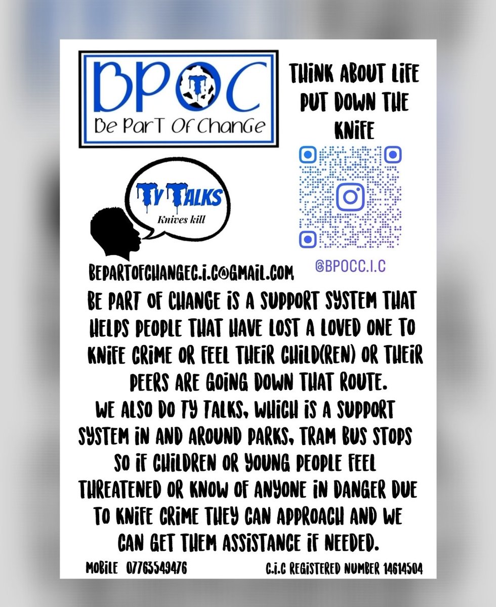 Bringing people together to support each other Be ParT Of ChanGe BPOC #things #have #to #change #thinkaboutlifeputdowntheknife