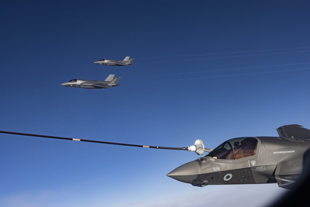 NATO_AIRCOM's tweet photo. 🇬🇧 F35s participate in 🇫🇮 Ex Ruska demonstrating #NATO Allies' high readiness and modern capabilities
Ex Ruska 23 air activities included missions at low altitudes, supersonic flying above the 🇫🇮 mainland and the deployment of countermeasures, such as flares and chaff https://t.co/GO6DT3bCHH