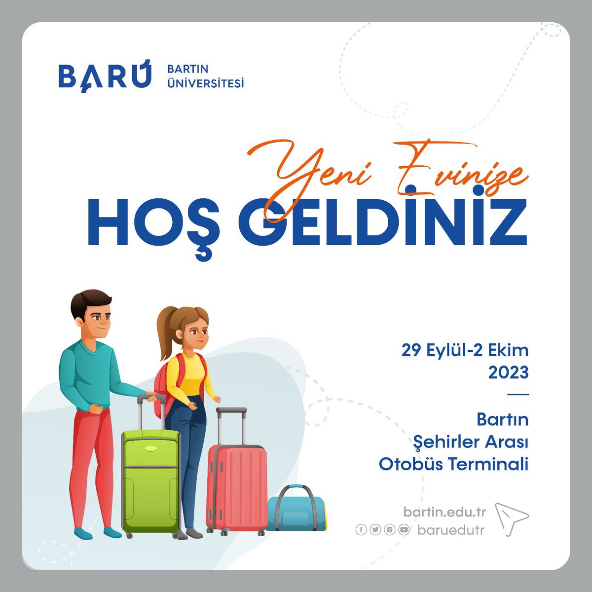 29 Eylül-2 Ekim tarihleri arasında ‘Danışma Masası’nda sizleri ilk biz karşılıyoruz🍬

📢 Öğrencilerimiz ve aileleri için KYK yurtlarına ulaşım sağlanacaktır📢