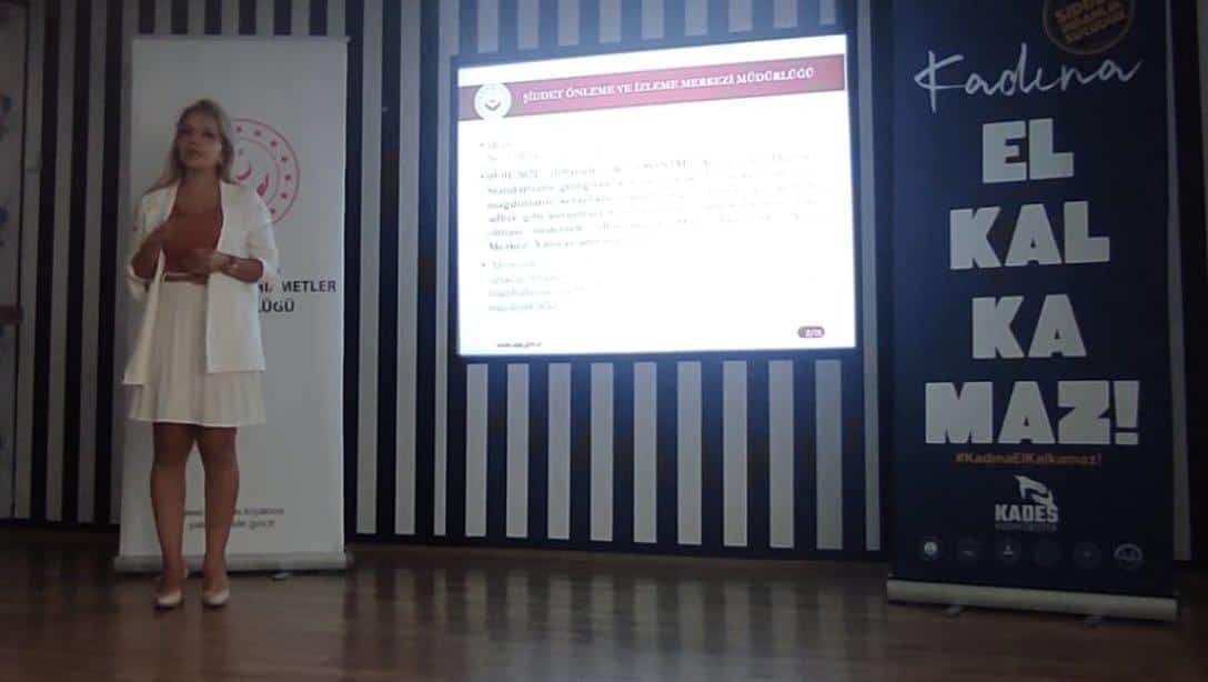 2021-2025 yılları Kadına Yönelik Şiddetle Mücadele İl Eylem Planı kapsamında İlçemiz Termal Ortaokulu konferans salonunda Aile ve Sosyal Politikalar Uzmanı tarafından farkındalık eğitimi verildi. Eğitime Müdürlüğümüz Şube Müdürü Aşık Camal Arvas ta katıldı.