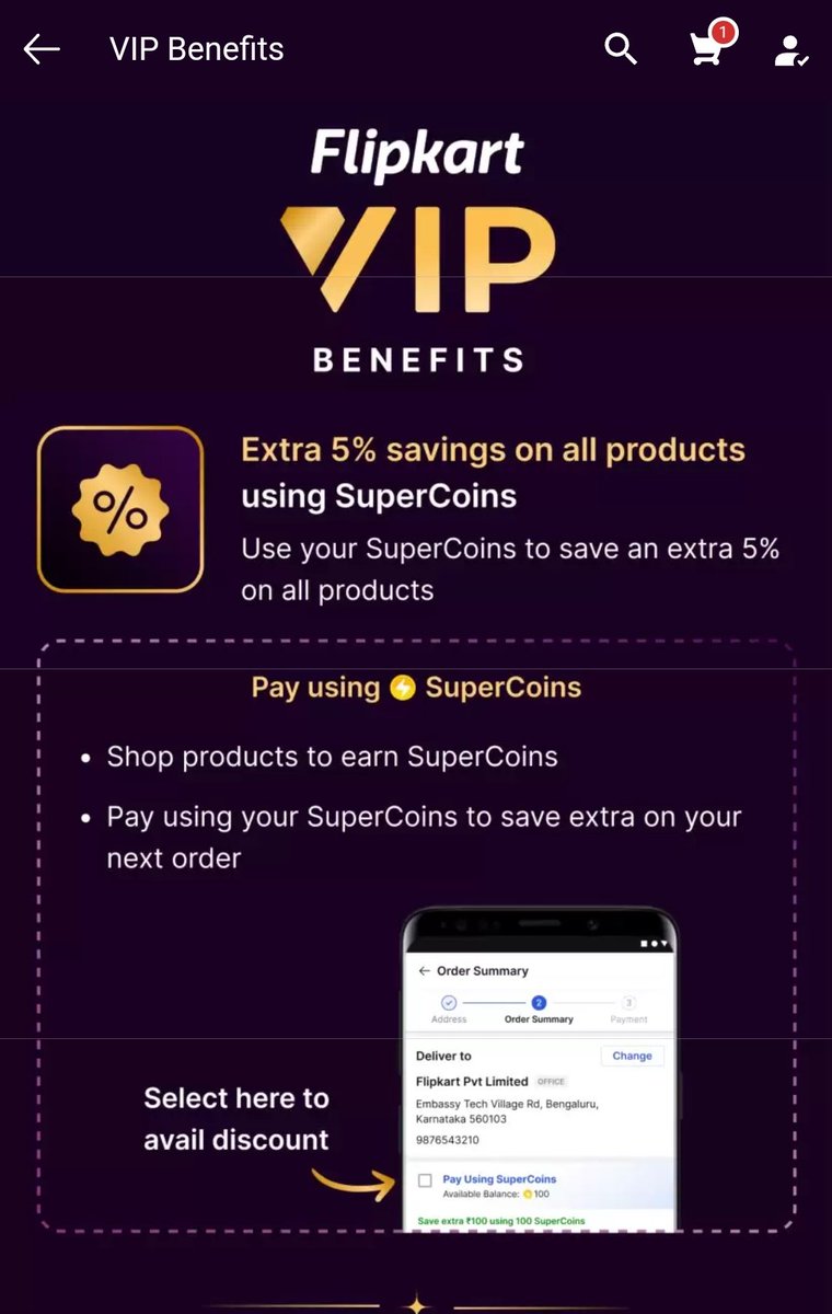 suheldhuldhule's tweet photo. BIG NEWS
Flipkart Silently Launches Flipkart VIP Membership for Rs. 499.

- Early Access To Deals
- Complimentary Gift
- 1 Day Delivery 

#FlipkartVIP #Flipkart #TheBigBillionDays #BBD https://t.co/ri5CcztOaL