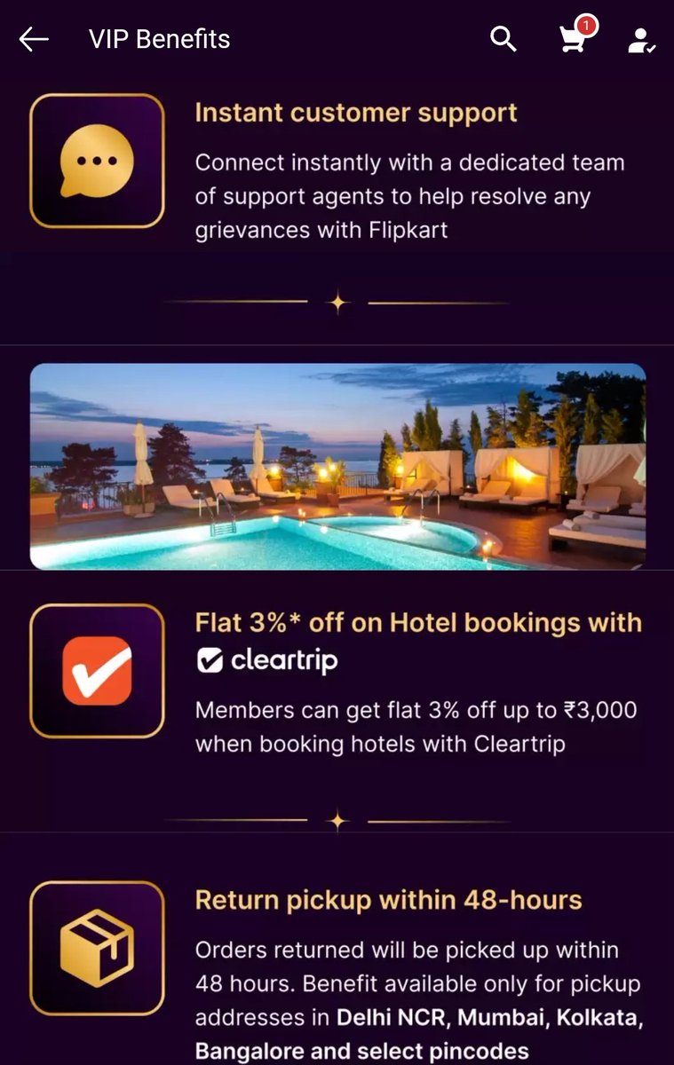 suheldhuldhule's tweet photo. BIG NEWS
Flipkart Silently Launches Flipkart VIP Membership for Rs. 499.

- Early Access To Deals
- Complimentary Gift
- 1 Day Delivery 

#FlipkartVIP #Flipkart #TheBigBillionDays #BBD https://t.co/ri5CcztOaL