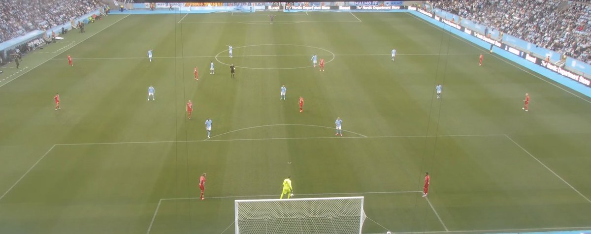 DaveSelini's tweet image. One of my favorite details of some Allsvenskan grounds having @spiideo cameras behind the goals is that we can analyze and evaluate goal kicks, which we place a huge importance on, from more angles than only the sideline