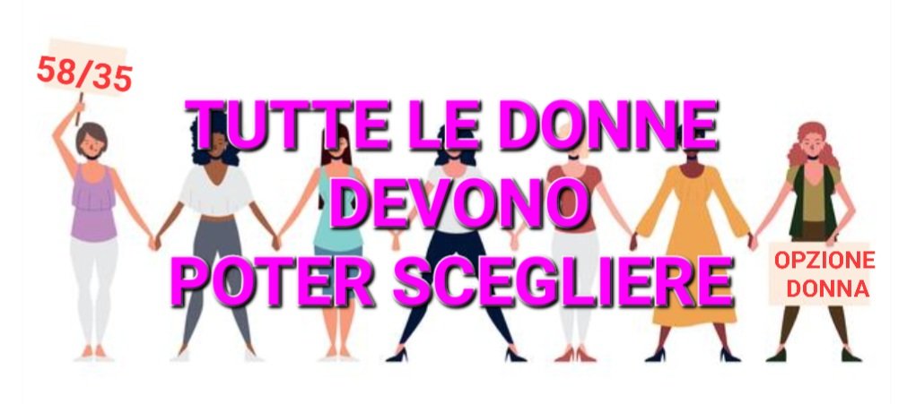 Ancora nessuna proposta concreta del #GovernoMeloni su #opzionedonna.
Le rivendicazioni delle #donne, delle parti sociali, dei partiti di opposizione vanno in un'unica direzione:
NO APE-DONNA-SOCIAL
SÌ OPZIONEDONNA ORIGINALE
<a href="/MinLavoro/">Ministero Lavoro</a>
<a href="/MEF_GOV/">MEF</a>
<a href="/PpBombardieri/">Pierpaolo Bombardieri</a>
<a href="/mauriziolandini/">Maurizio Landini</a>