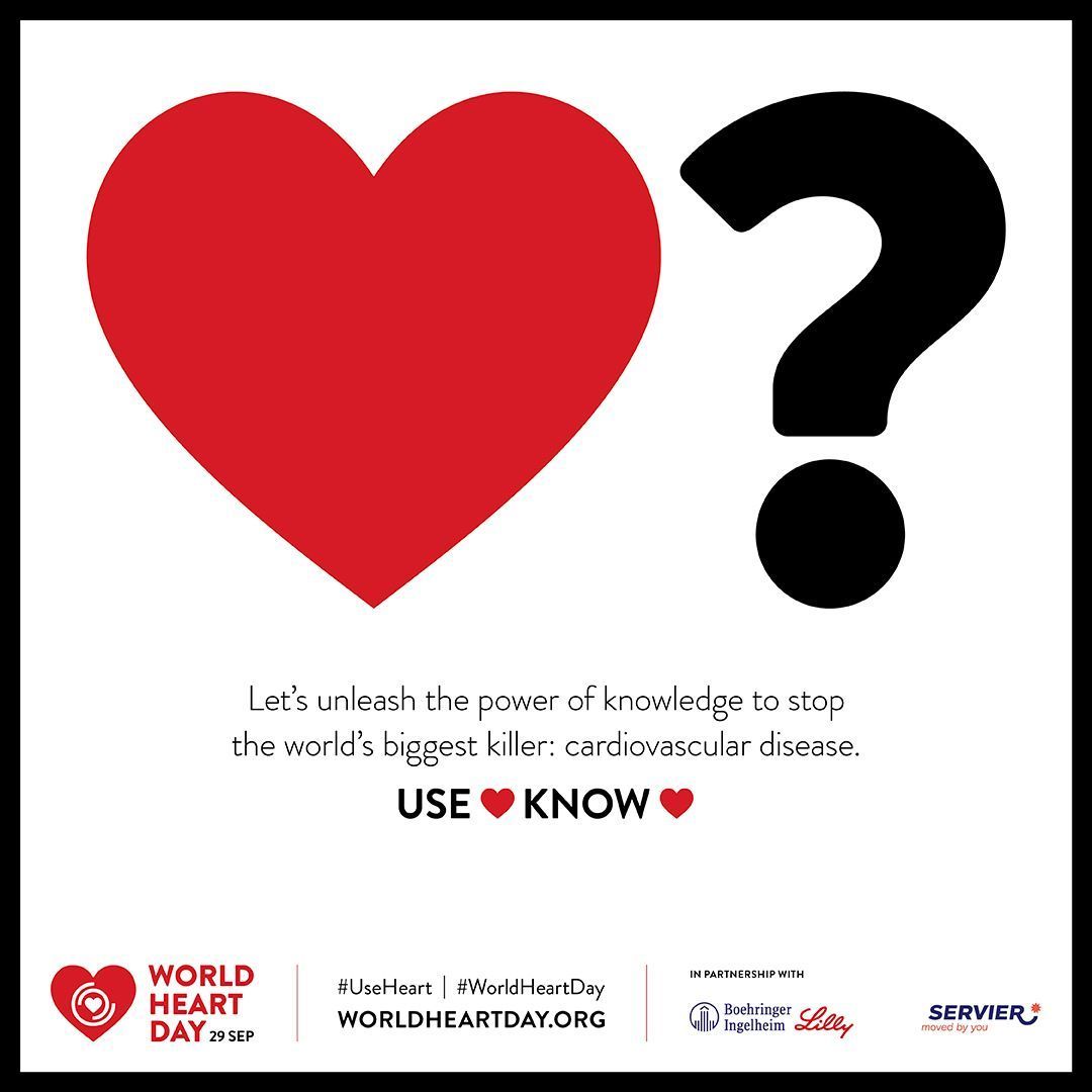 Today is #WorldHeartDay

Take a moment to reflect on your lifestyle choices & consider how you can make a positive impact on your heart health 

Our September blog coincides with this year's theme - #UseHeart #KnowHeart 👇 

buff.ly/3sYqcCq 

@worldheartfed