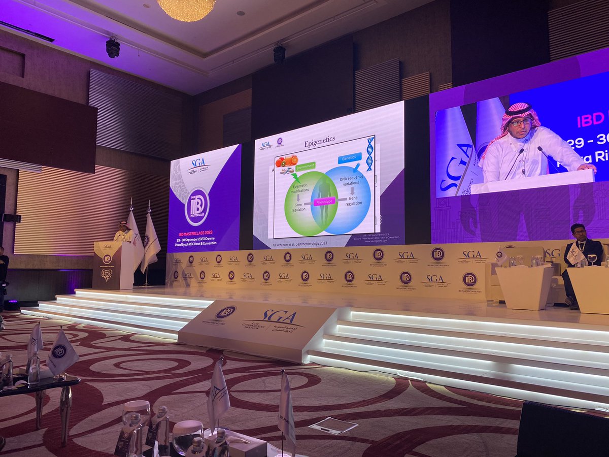 SaraElOualiMD's tweet photo. What a way to kick off the Saudi #IBDMasterclass - great talk by @AALMUTAIRDI on genetics in IBD
@nahlaassam5 https://t.co/ZhOz9BbyM0