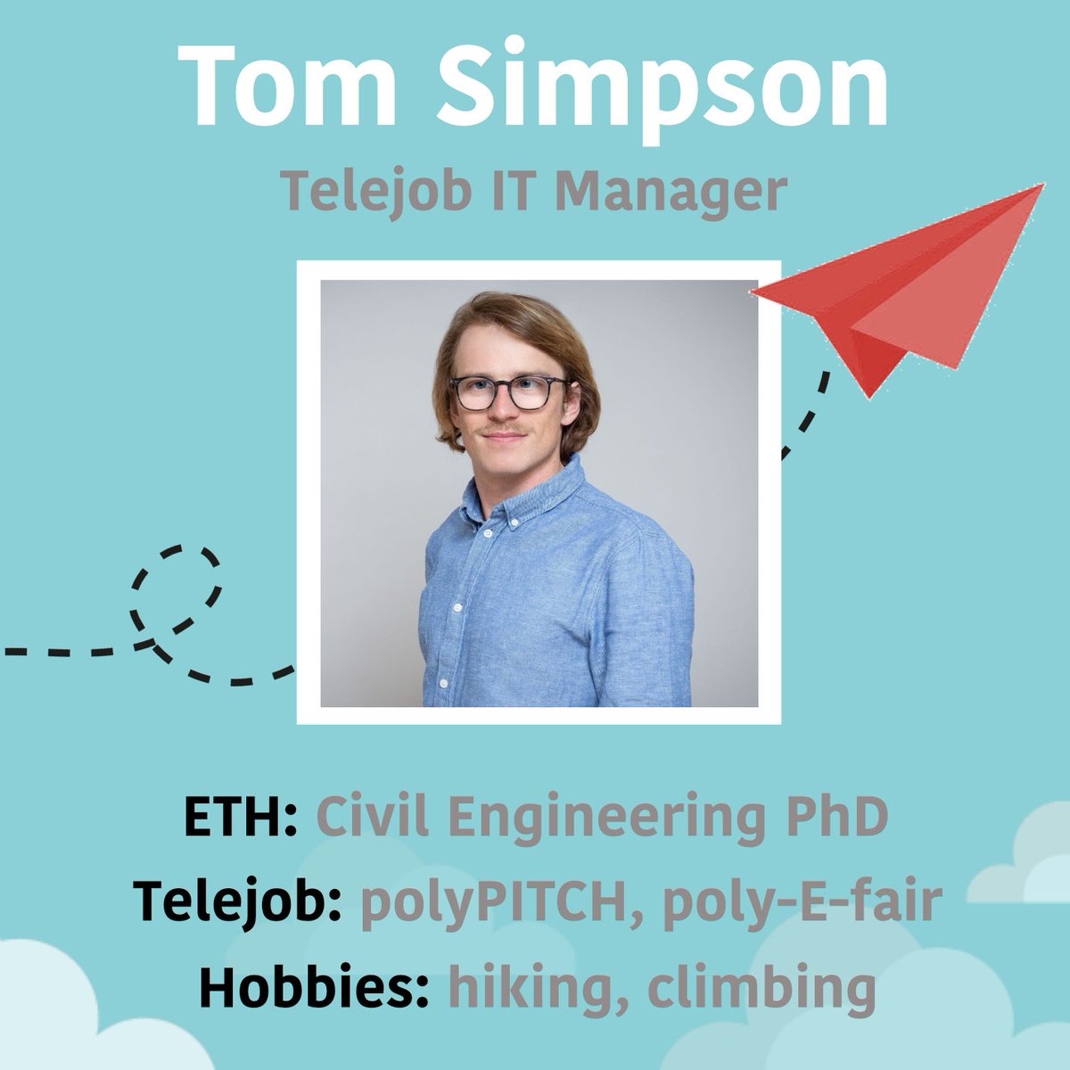 TelejobETH's tweet photo. ✈️ Meet Team Telejob! We are a dynamic and passionate team of volunteers, helping ETH students find their dream jobs since 1989. This time, say hello to Alex, Morgan, and Tom!
✨ Interested in joining? Go to https://t.co/8oZNmV02bd https://t.co/lSeXCwNgdc