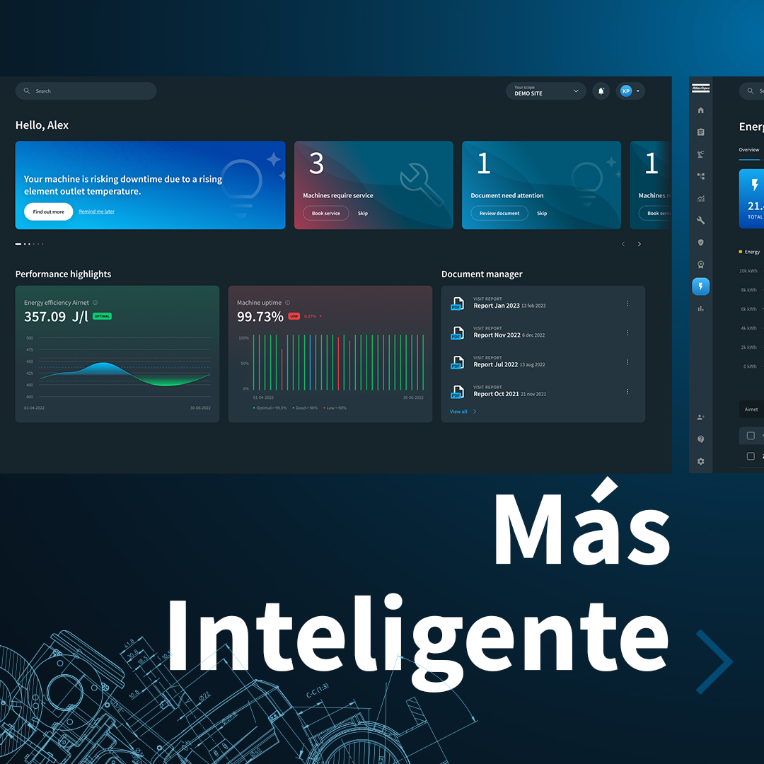 AtlasCopcoSpain's tweet image. #SMARTLINK, la conexión remota de compresores de #AtlasCopco. Más inteligente, más interactiva y más versátil, hace que sea más fácil que nunca saber lo que realmente está pasando en su sala de compresores. bit.ly/3QhFSKm #AireComprimido #Conectividad