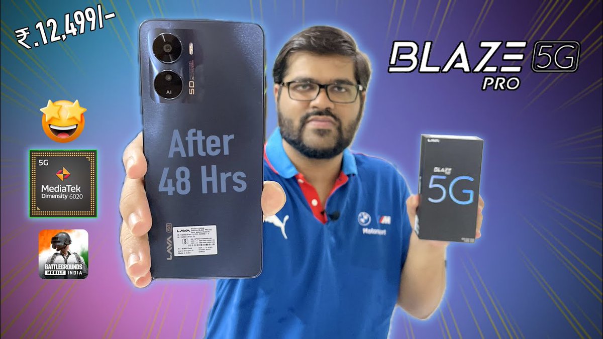 SheriyarShaikh5's tweet photo. Lava Blaze Pro 5G Looks an All rounder 5G phone at Rs.12,499 !
My review video is live now !
#LavaBlazePro5G #kingof5g
#Lava @LavaMobile
https://t.co/NtD0U8pTqL https://t.co/Ei4aG5iKWz
