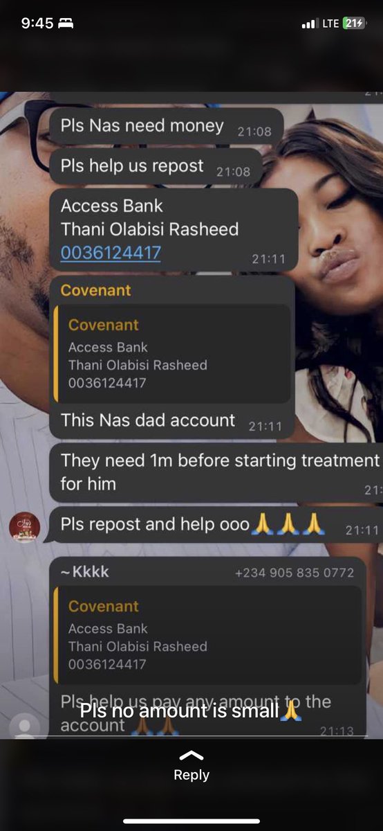 K_Basharr's tweet photo. Good morning. Salaam alaykum.
Thani is a 500lvl student of LAUTECH  involved in a fire accident while returning from an excursion. N1million naira is needed for his treatment.
Please no amount is small 

0036124417 Access Bank
Thani olabisi R

Let’s save Naseem Thani https://t.co/qkhhVHQp6g
