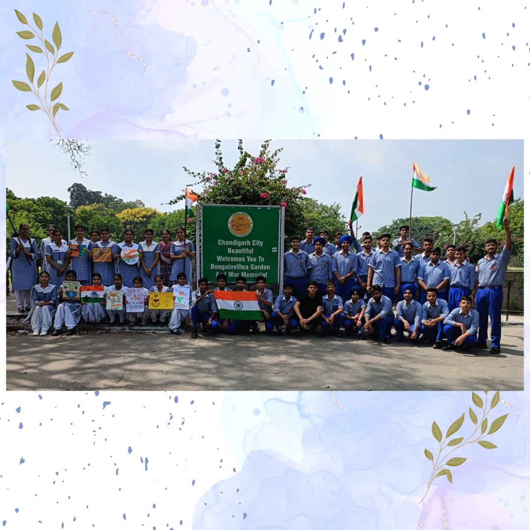 nssisdevsamaj21's tweet photo. NSS unit of https://t.co/veUFfqXC2t SECTOR 21 C CHANDIGARH organised a visit to WAR MEMORIAL, Bougainvillea Garden sector 3 Chandigarh under the program Meri Matti Mera Desh. The aim of this visit was to make them aware about the great sacrifices made by our war heroes. https://t.co/vD38SCQ8Q0