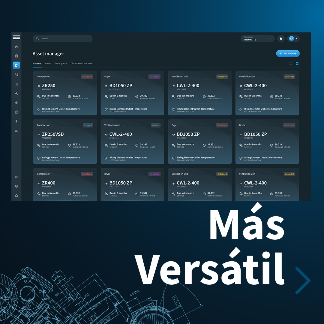 AtlasCopcoSpain's tweet image. #SMARTLINK, la conexión remota de compresores de #AtlasCopco. Más inteligente, más interactiva y más versátil, hace que sea más fácil que nunca saber lo que realmente está pasando en su sala de compresores. bit.ly/3QhFSKm #AireComprimido #Conectividad