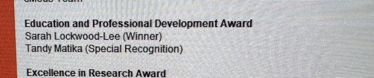 Congratulations Tandy on your recognition for your excellent work teaching students in the UHL recognition awards. Extremely proud to be working alongside such an amazing nurse @UHLJ2E @uhl_stroke @assessment_uhl