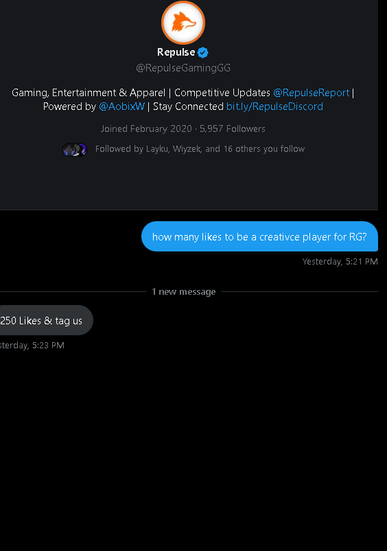 Karzifv's tweet photo. LETS MAKE IT HAPPEN BABY @RepulseGamingGG like + Retweet https://t.co/IywXdCs3OC