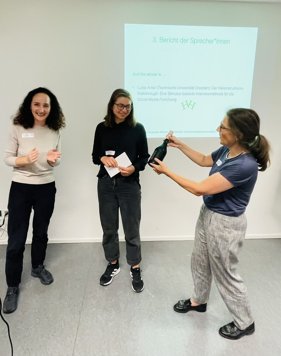 Herzlichen Glückwunsch <a href="/luiseante/">Luise Anter</a> zum Best Proposal Award! 🙌🏻🙌🏻🙌🏻