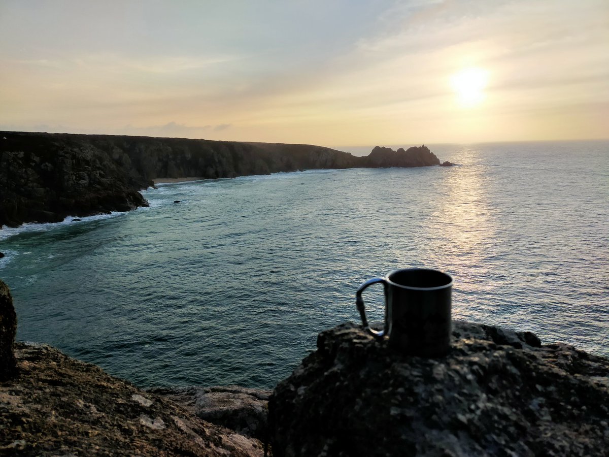 Morning coffee (Could be worse)
#Porthcurno #Loganrock #Minacktheatre #Kernow #Southwestcoastpath #LoveCornwall #Wellbeing